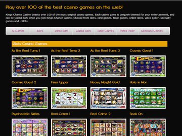 Kings Chance Casino Software Preview