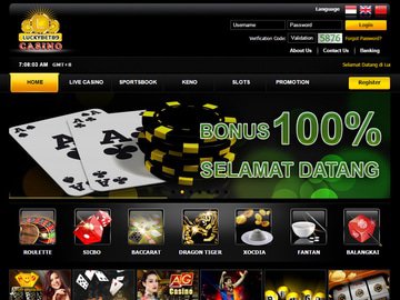 Lucky Bet 89 Casino Homepage Preview