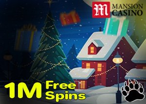 Mansion Casino Santa's 1 Million Spins Drop Promotion