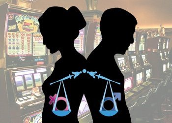 men women gambling equals