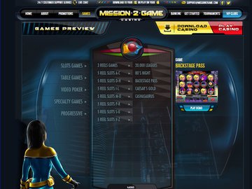 Mission 2 Game Casino Software Preview