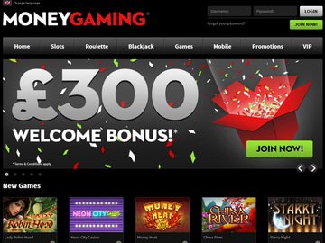 Money Gaming Casino Homepage Preview
