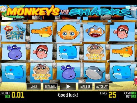 Monkeys VS Sharks HD Game Preview