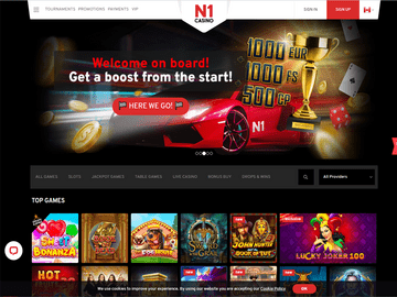 N1Casino Homepage Preview
