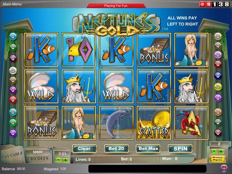 Neptunes Gold Slot Machine