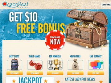 Ocean Reef Casino Homepage Preview