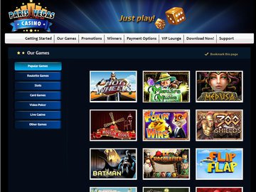 Paris Vegas Casino Software Preview