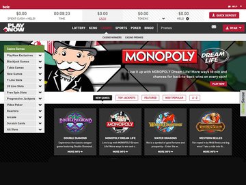 Playnow Casino Homepage Preview