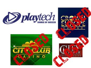 Three Playtech Casinos Shut Their Doors