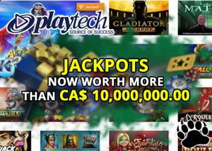 Playtech jackpots worth over 10 million dollars