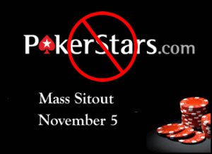 Mass PokerStars Sitout on November 5