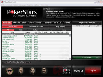 Poker Stars Software Preview