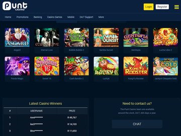 Punt Casino Software Preview