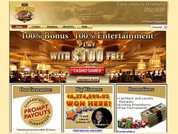 Riverbelle Casino Homepage Preview