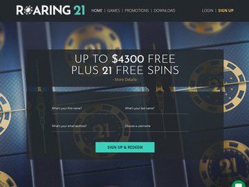 Roaring21 Homepage Preview