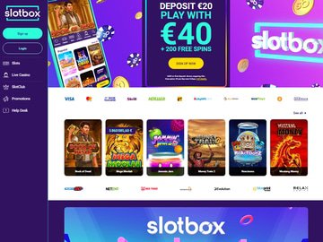 SlotBox Homepage Preview