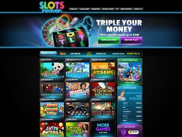 Slots Heaven Homepage Preview