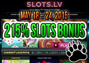 215% Slots Bonus at Slots LV