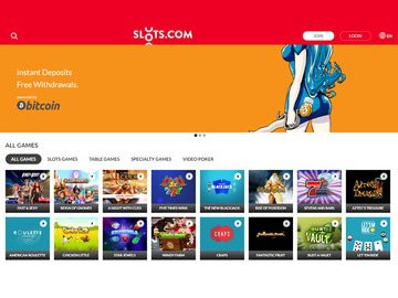 Slots.com Homepage Preview