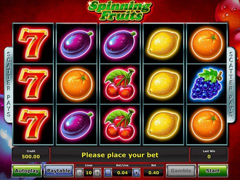 Spinning Fruits Game Preview