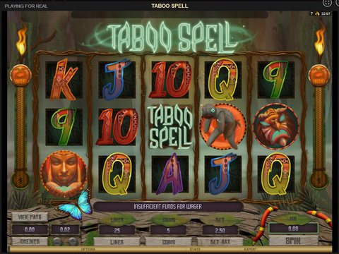 Taboo Spell Game Preview