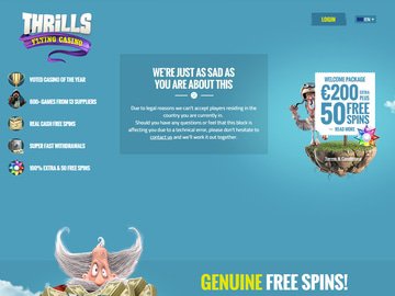 Thrills Casino Homepage Preview