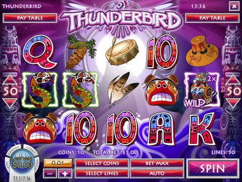 Thunderbird slot Game Preview
