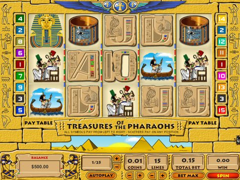 Treasures of the Pharaohs Game Preview