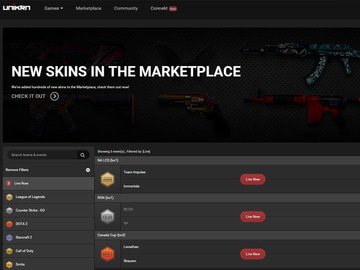 Unikrn Casino Homepage Preview