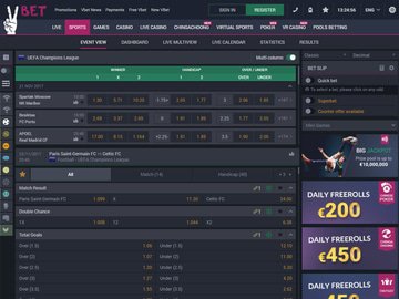 Vbet Homepage Preview