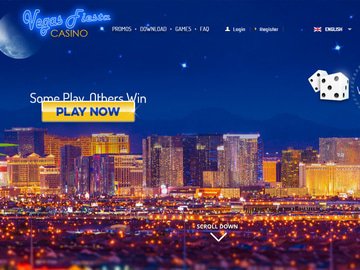 Vegas Fiesta Casino Homepage Preview