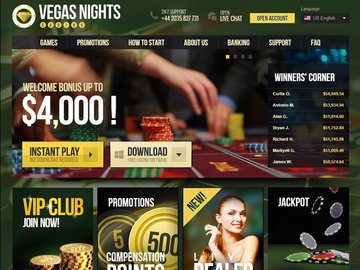 Vegas Nights Homepage Preview