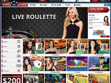 WinBiz Casino Homepage Preview