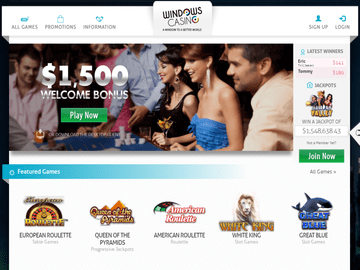 Windows Casino Homepage Preview