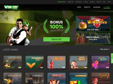 Winoui Casino Homepage Preview