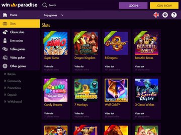 Winparadise Casino Software Preview