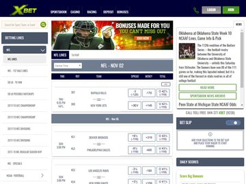 Xbet Homepage Preview